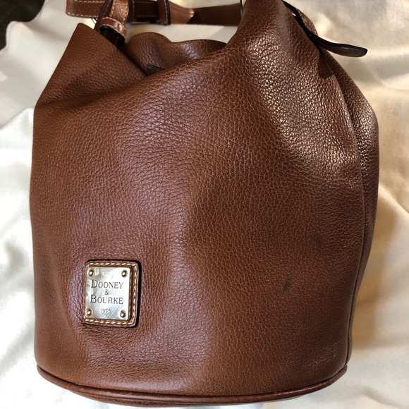 Dooney & Bourke Brown Pebbled Leather Hobo - Picture 7 of 16